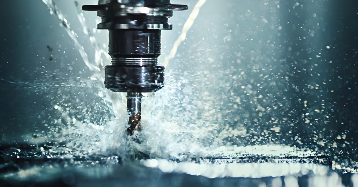 Machined aluminum surface